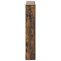 vidaXL Rám krbu Dymový dub 102 x 18 x 100,5 cm Kompozitné drevo