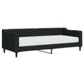 vidaXL Denná posteľ s matracom čierna 80x200 cm látka