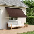 vidaXL Markíza Hnedá 150 x 150 cm 180 g / m² polyester s PU povrchom