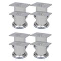 vidaXL Nohy na pohovku 8 ks okrúhle 60 mm chrómové