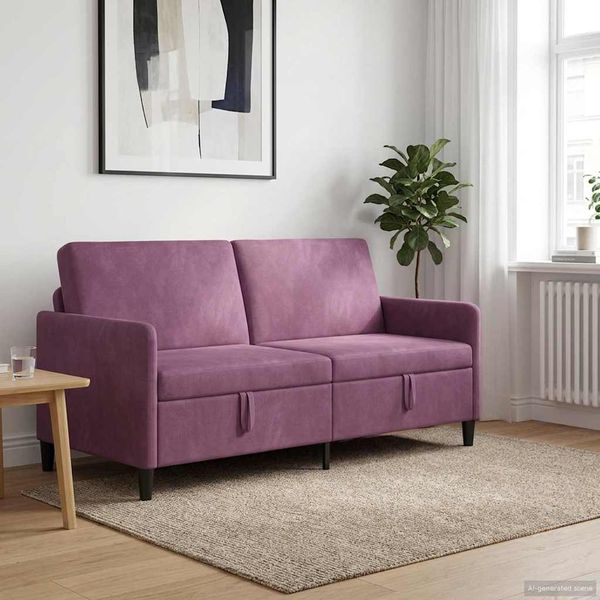 vidaXL Sofa s úložným priestorom Fialová 172 x 78 x 87 cm Polyester