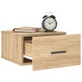 vidaXL Nástenné nočné stolíky 2 ks dub sonoma 35x35x20 cm