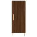 vidaXL Komoda hnedý dub 34,5x34x90 cm spracované drevo