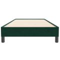 vidaXL Posteľný rám boxsping bez matracom tmavozelený 90x220 cm zamat