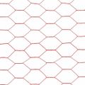 vidaXL Drôtené pletivo, oceľ potiahnutá PVC 25x1 m, červené