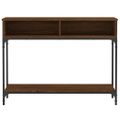 vidaXL Konzolový stolík hnedý dub 100x30,5x75 cm kompozitné drevo