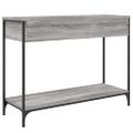 vidaXL Konzolový stolík sivý sonoma 100x34,5x75 cm kompozitné drevo