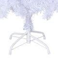 vidaXL Umelý vianočný stromček Biela 150 cm PVC a oceľ