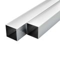 vidaXL Stavebné hliníkové rúry 6 ks 1m 30x30x2mm štvorcové joklové
