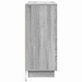 vidaXL LED komoda Sivý Sonoma 90 x 32 x 75 cm Kompozitné drevo