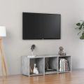 vidaXL TV skrinka, betónovo sivá 107x35x37 cm, kompozitné drevo
