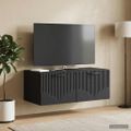 vidaXL Nástenná TV skrinka Čierna 78,5 x 41 x 30 cm Kompozitné drevo