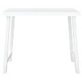 vidaXL Kempingový stôl biely 79x56x64 cm PP drevený vzhľad