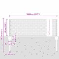 vidaXL Hexagonálny plot s stĺpom 100 x 0,4 m PVC potiahnutá oceľ