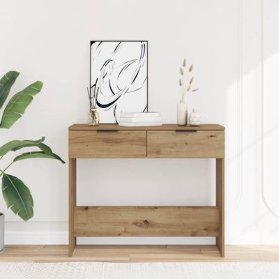 vidaXL Konzolový stolík Artisan Dub 90x36x75 cm Konštruktérske drevo