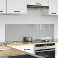 vidaXL Kuchynský obklad 2 ks Svetlosivá 70 x 40 cm tvrdené sklo