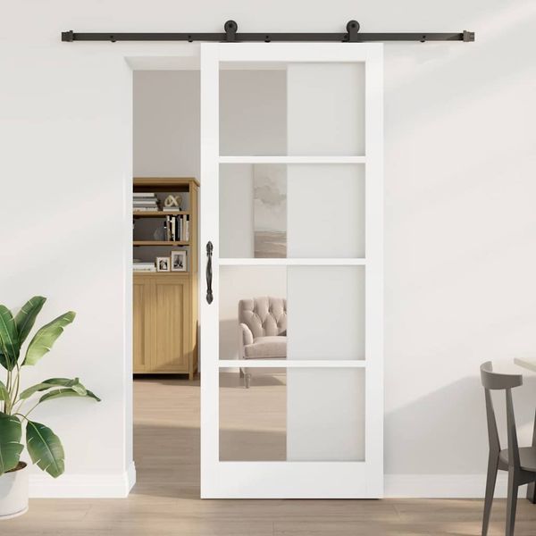 vidaXL Posuvné dvere ORKDAL Biela 93 x 232 cm