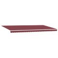 vidaXL Ručne zaťahovacia markíza s LED burgundská 600x300 cm