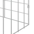 vidaXL Klietka pre králiky Strieborná 600 x 78 x 78 cm