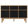 vidaXL Komoda OTTA Hnedá a čierna 114 x 43 x 73,5 cm