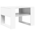 vidaXL Konferenčný stolík Biela 66 x 53 x 45 cm Kompozitné drevo