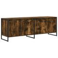 vidaXL TV skrinka 140 x 36 x 49.5 cm Dymová dub Kompozitné drevo