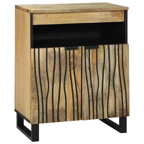 vidaXL Servírovacia skriňa Hnedá 60 x 33 x 75 cm mangový masív