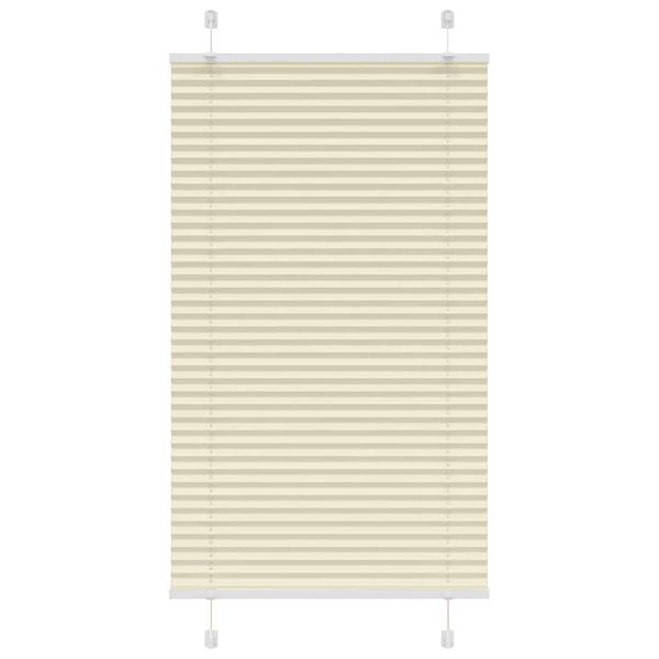 vidaXL plisovaná roleta krémová 70x150 cm Šírka látky 69,4 cm