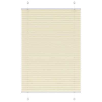 vidaXL plisovaná roleta krémová 100x150 cm Šírka látky 99,4 cm