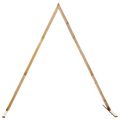vidaXL Svadobný oblúk Svetlohnedá 202 x 95 x 254 cm Borovicový masív
