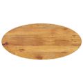 vidaXL Stolová doska 140x60x3,8 cm oválna masívny mangovník