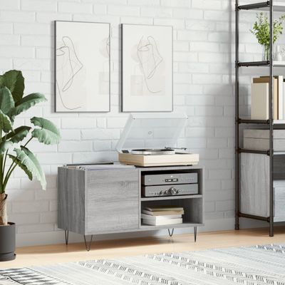 vidaXL Skrinka na platne sivá sonoma 85x38x48 cm kompozitné drevo