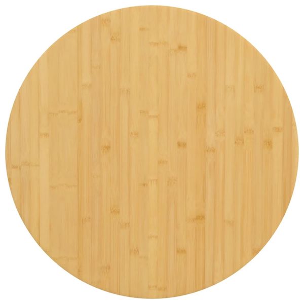 vidaXL Stolová doska Ø90x4 cm bambus