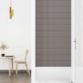 vidaXL Nástenné panely 12 ks bledosivé 90x15 cm látka 1,62 m²