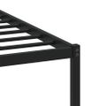 vidaXL Kovový posteľný rám bez matraca dymový dub 150x200 cm