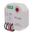 Časové relé F&F PO-406 230V, 10A, na oneskorené vypnutie, do krabice