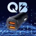 Spigen Essential EV302 2-Port 30W Nabíjačka do auta čierna