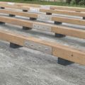 vidaXL Pad z gumových granúl na dvor Čierny 6 x 9 x 0,8 cm Guma