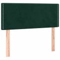vidaXL Posteľný rám boxsping s matracom tmavozelený 90x190 cm zamat