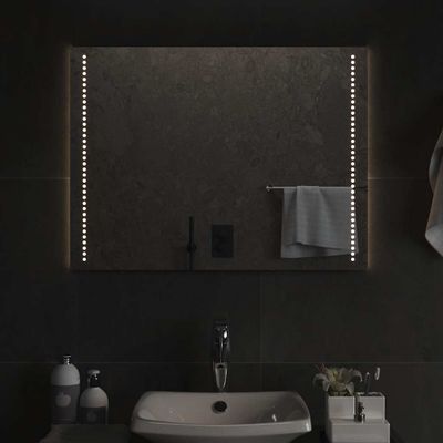 vidaXL LED kúpeľňové zrkadlo 80x60 cm