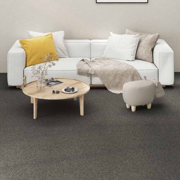 vidaXL Kobercové podlahové dlaždice 16 ks 4 m² 25x100 cm sivé