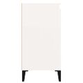 vidaXL Nočné stolíky 2ks vysoký lesk biele 40x35x70cm spracované drevo