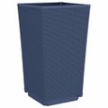 vidaXL Záhradné kvetináče 4 ks, modrosivé 32,5x32,5x57 cm, PP