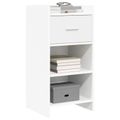 vidaXL Servírovacia skriňa Biela 40 x 36 x 80 cm Kompozitné drevo
