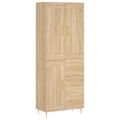 vidaXL Vysoká skrinka dub sonoma 69,5x34x180 cm spracované drevo