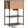 vidaXL Nočný stolík Dymová dub 55 x 31 x 76 cm Kompozitné drevo