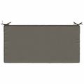 vidaXL Podložka na sedadlo SOEST 100% polyester Sivá 120 x 80 x 15 cm