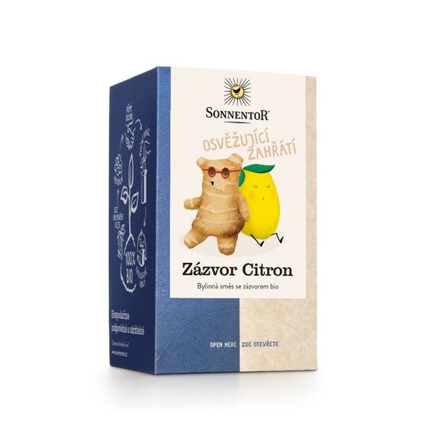 BIO Čaj zázvor-citrón 18x1,8g - Sonnentor, 32,4 g