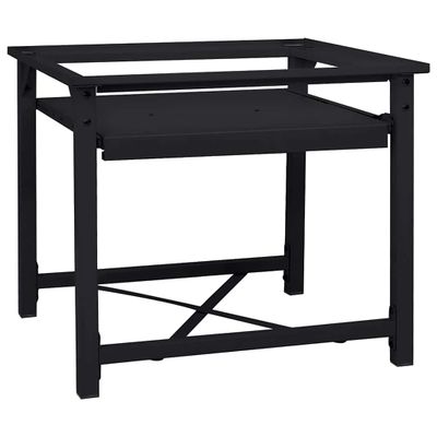 vidaXL Pedestal na práčku Čierny 60 x 56 x 52 cm Oceľ