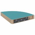 vidaXL Nástenné rohové police 2 ks modré 25x25x3,8 cm MDF